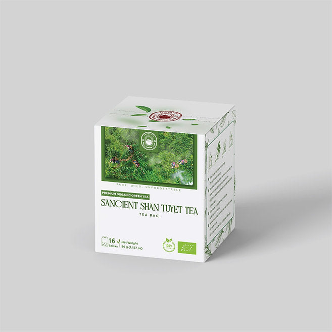 Premium Sancient Shan Tuyết Organic Green Tea (16 ct.)